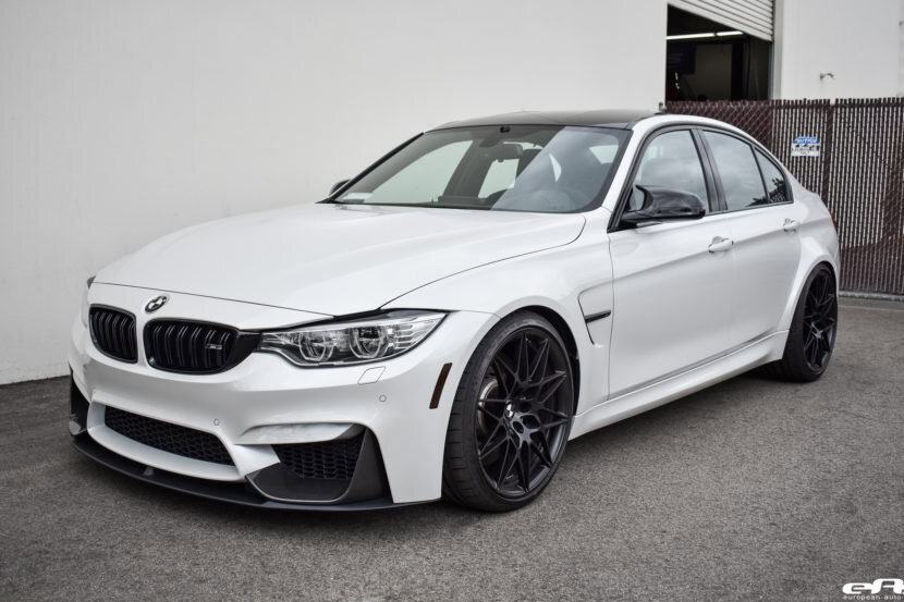 A Mineral White BMW M3 ZCP Gets M Performance Parts Installed