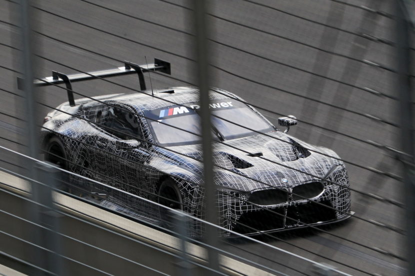 BMW M8 GTE captured on video