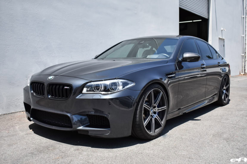 Singapore Gray BMW M5 Gets An Eisenmann Exhaust System Installed