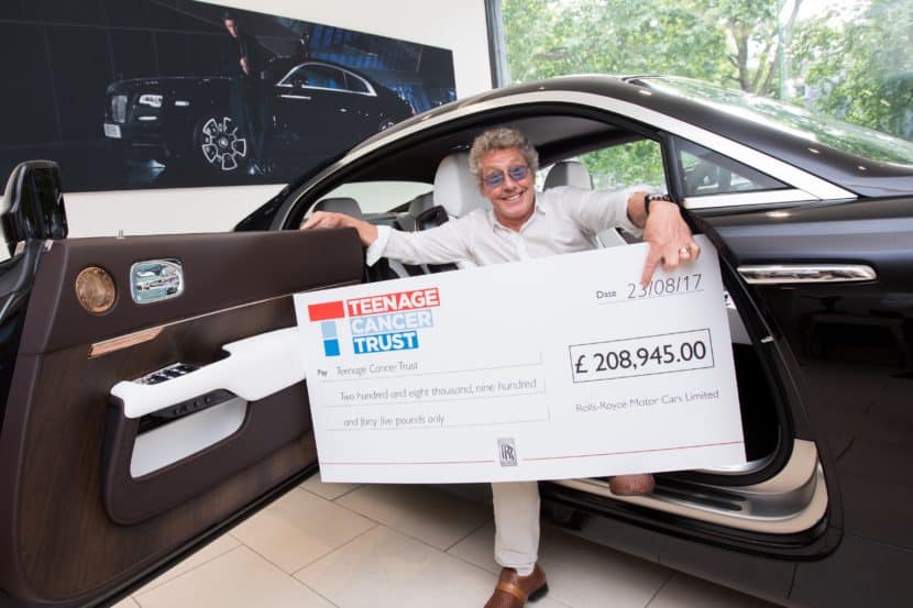 Roger Daltrey and Rolls-Royce Donate Wraith for Teenage Cancer Trust