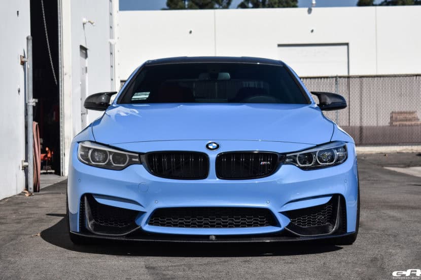 Yas Marina Blue BMW M4 Gets Subtle Upgrades by At European Auto Source