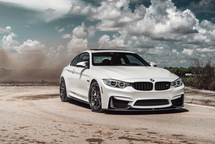 Alpine White BMW M4 With ADV5.2 Track Spec Advanced Wheels