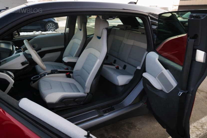 i3 interior showing all four seats