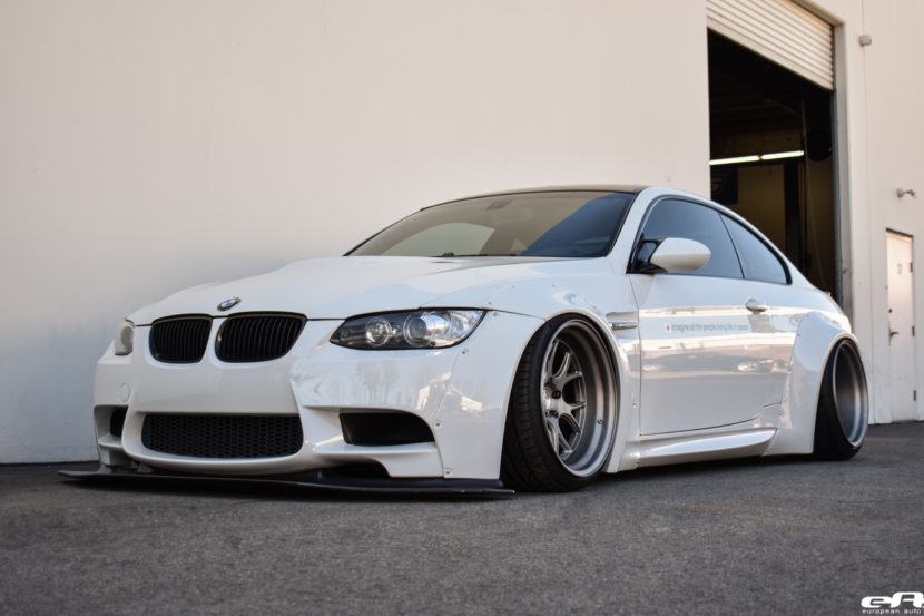 Alpine White BMW E92 M3 With A Liberty Walk Widebody Kit