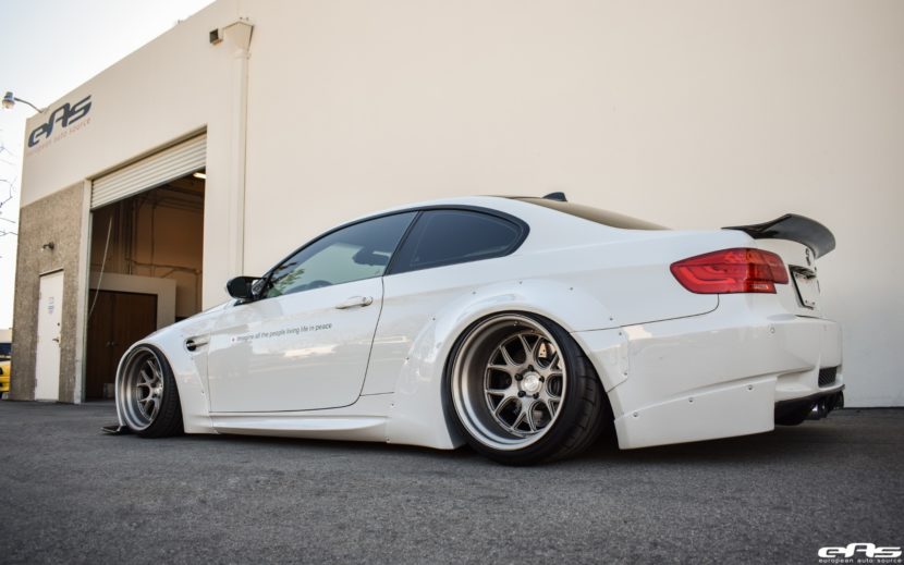 Alpine White BMW E92 M3 With A Liberty Walk Widebody Kit