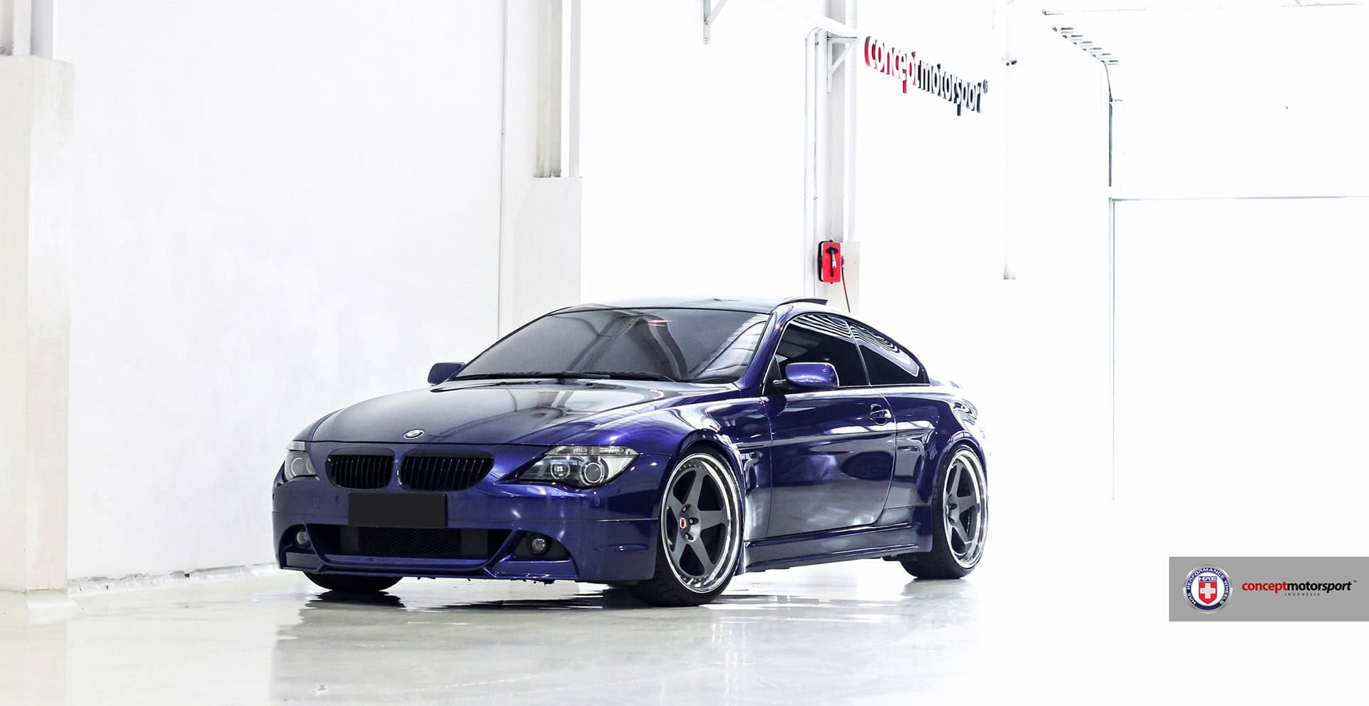 Interlagos Blue BMW E63 with HRE Classic 305 Wheels