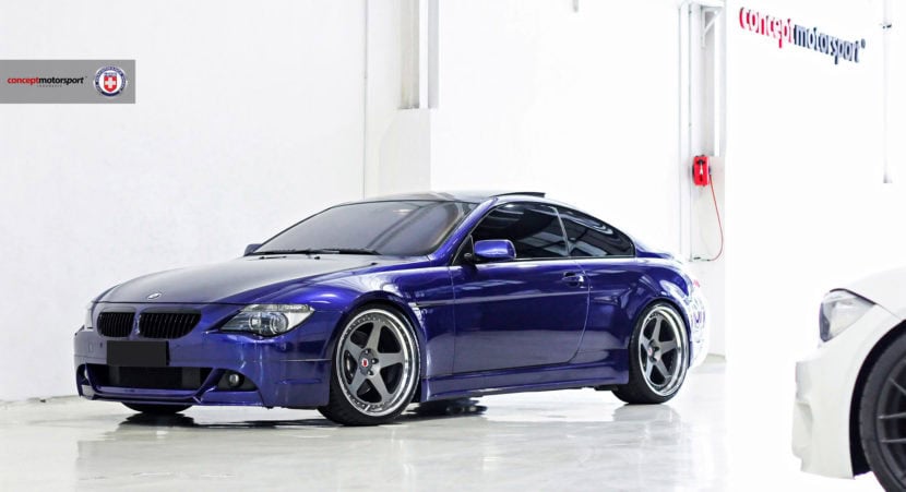 Interlagos Blue BMW E63 with HRE Classic 305 Wheels