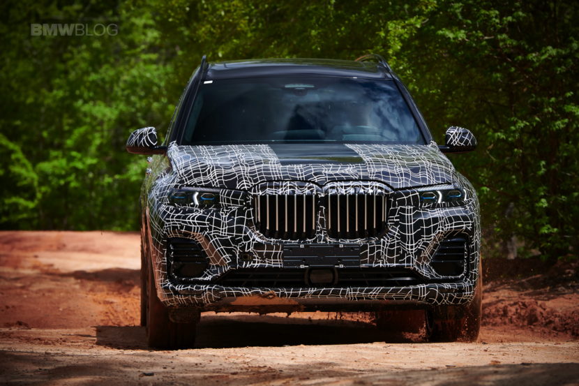 SPIED: M Performance BMW X7 flaunts its size on a car carrier