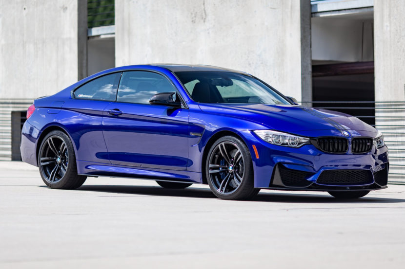 BMW M4 Looks Great in San Marino Blue with M Performance Parts