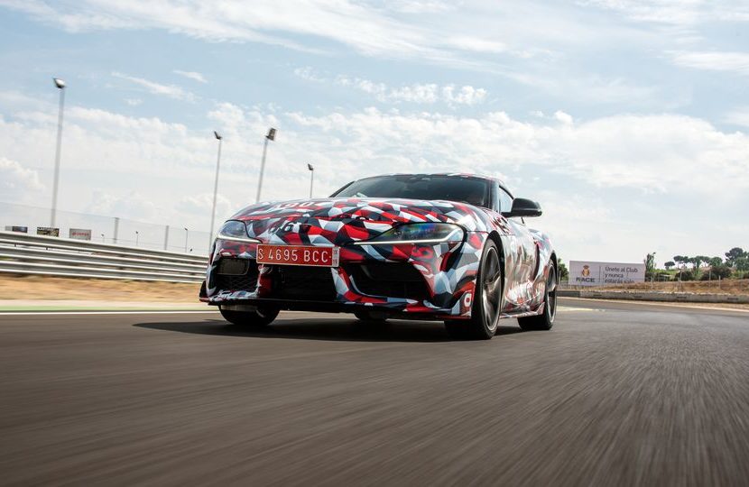 How many shared components are for between Toyota Supra and BMW Z4?