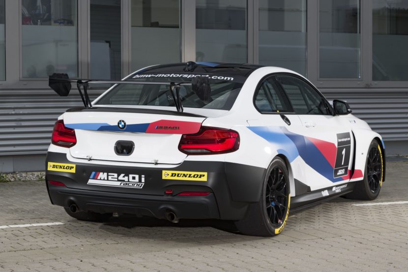 BMW M240i Racing Evo three quarter rear