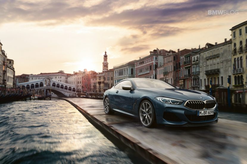 Down the Canal Grande in Venice in the new BMW 8 Series Coupe