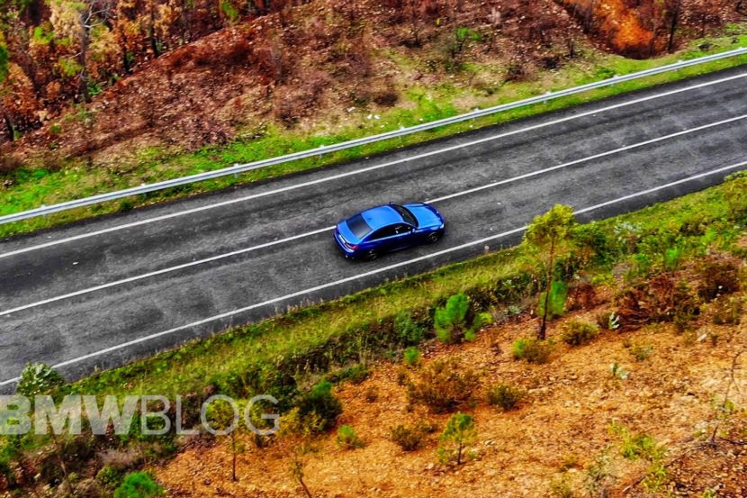 New 2019 BMW G20 3 Series seen from above – Drone View