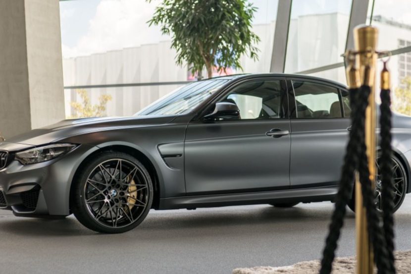 Last BMW M3 F80 for Europe comes from BMW Individual in Frozen Dark Grey