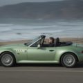 BMW Z3 Roadster in Palmetto Green driving by the ocean