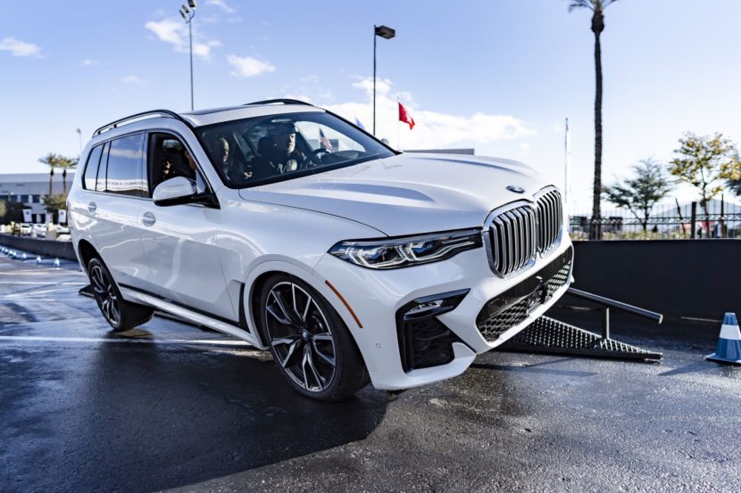 BMW X7 doing some offroad tricks at 2019 CES