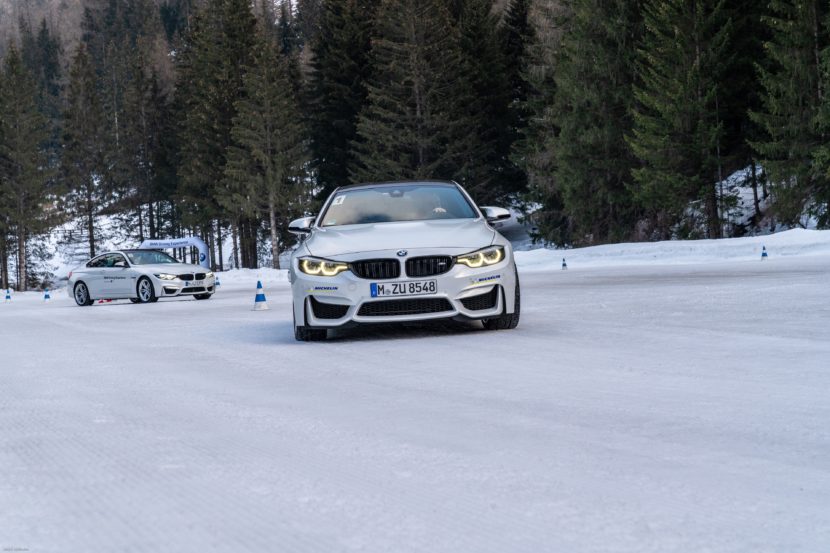 Subaru WRX STI vs. BMW M4 – Snow tow