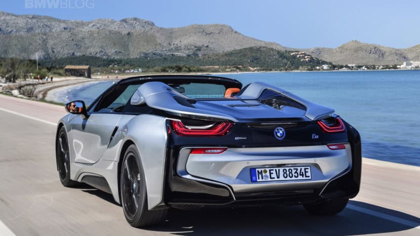 BMW i8 by the ocean