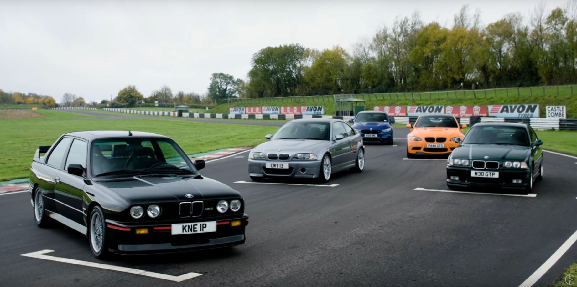 BMW m3 generations together