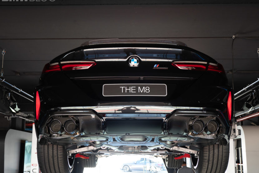 A look at the undercarriage of the new BMW M8 – VIDEO