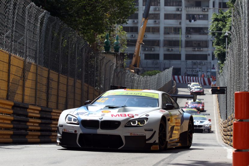 Augusto Farfus finishes fourth in the BMW M6 GT3 in Macau GT race