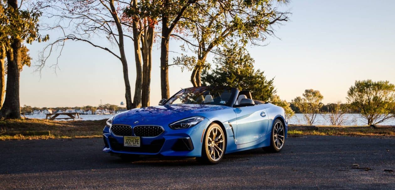 The BMW Z4 M40i in Misano Blue