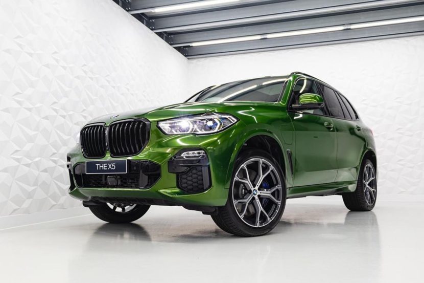 This BMW X5 looks stunning in Verde Ermes Individual color