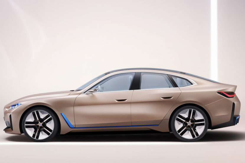 BMW i4 teaser image posted on social media