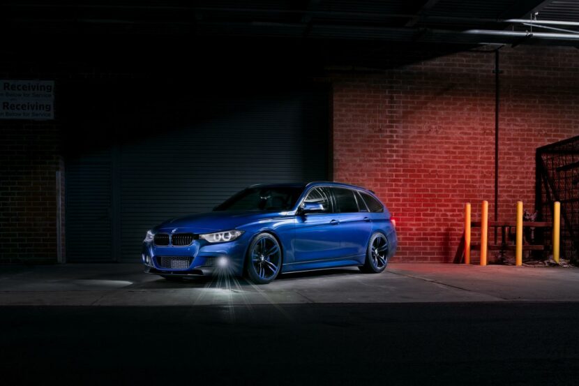 Estoril Blue II BMW 328d Sports Wagon on Paint Matched 437M Wheels