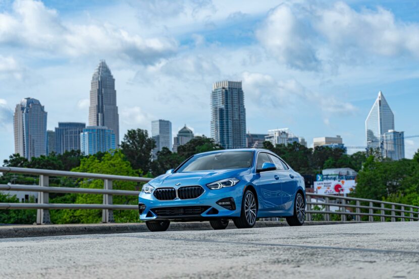 2020 BMW 228i Gran Coupe is featured in the Seaside Blue Metallic color