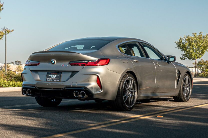 Stunning BMW M8 Gran Coupe in  Donington Grey Metallic over Midrand Beige