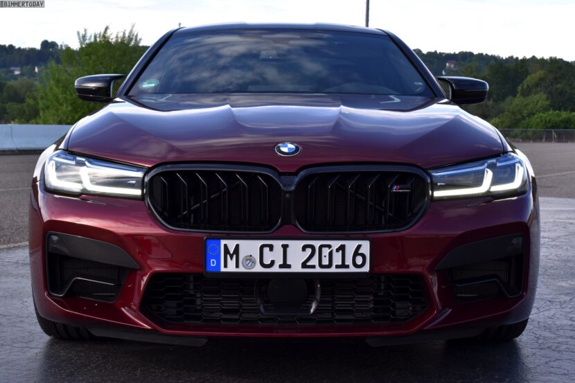 2021 BMW M5 Facelift in Aventurine Red – Real Life Photos