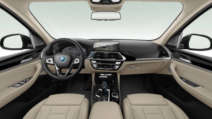 Vernasca Canberra Beige leather upholstery in the new BMW iX3 Impressive.