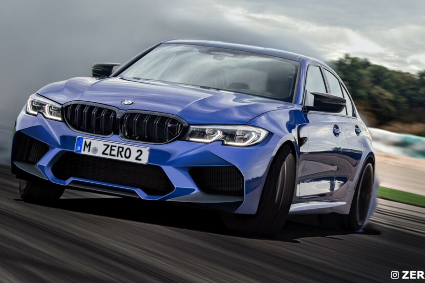 2021 BMW M3 Sedan rendered with “normal” kidney grilles