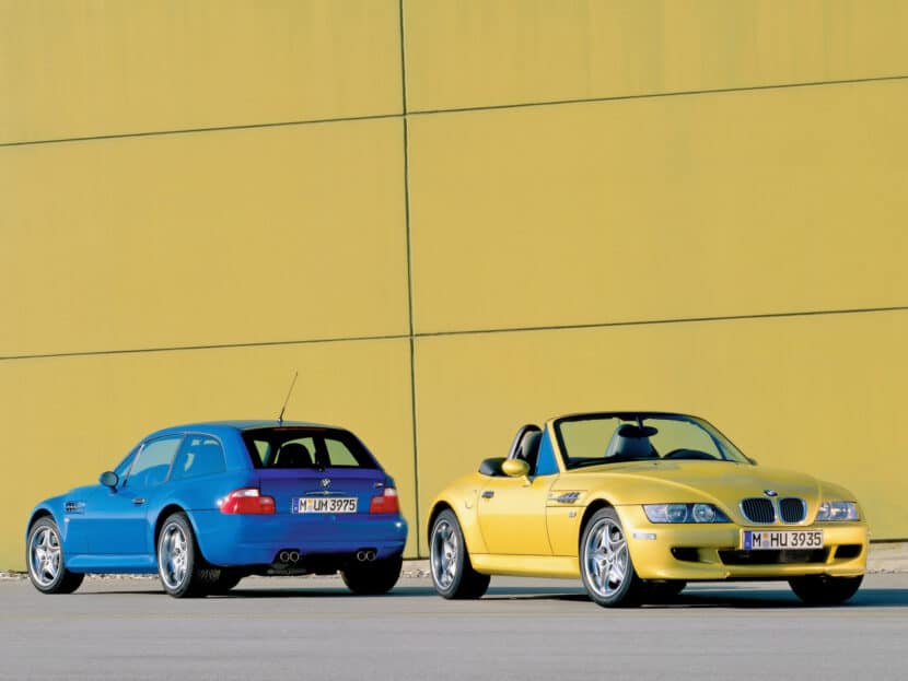 BMW M Coupe in Laguna Seca and Z3 Roadster in Dakar Yellow