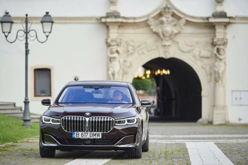 BMW 750Li in Royal Burgundy goes for a ride in Dracula’s Land