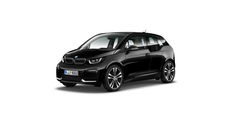 BMW i3s (I01) featured in Fluid Black metallic with Frozen Grey accents - 1