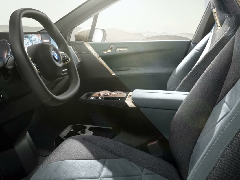 iX microfiber interior, front view