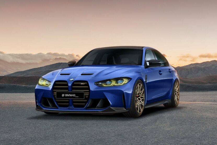 BMW M3 CS G80: First Render Of Future Limited Edition Sedan