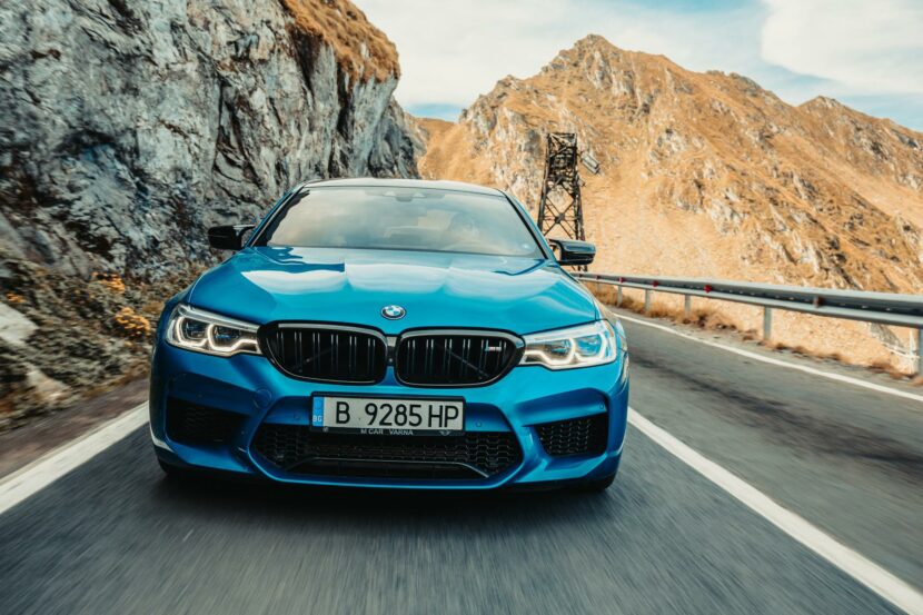 BMW M5 Competition Drag Races AMG GT 63 S By Brabus On Damp Road