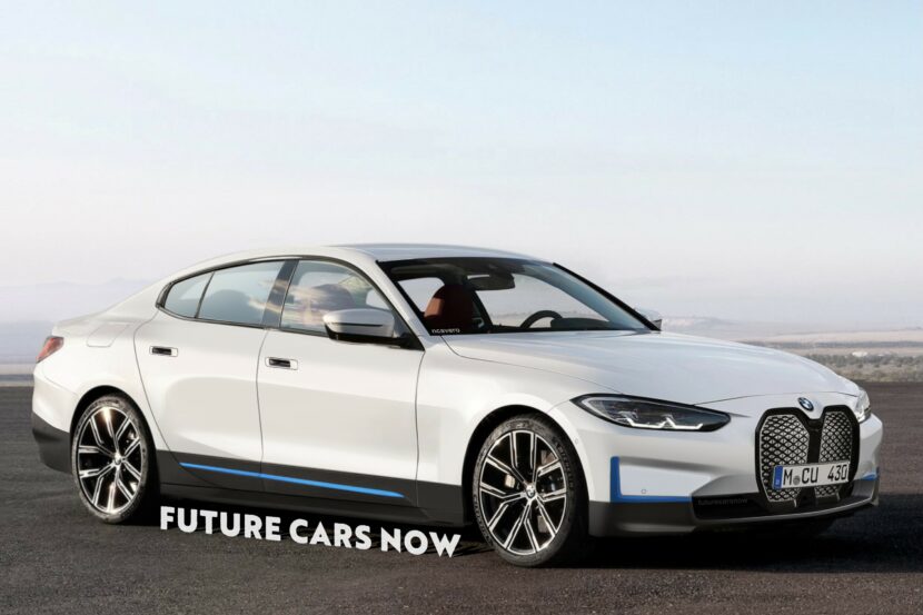 The 2022 BMW i4 gets rendered as a production model