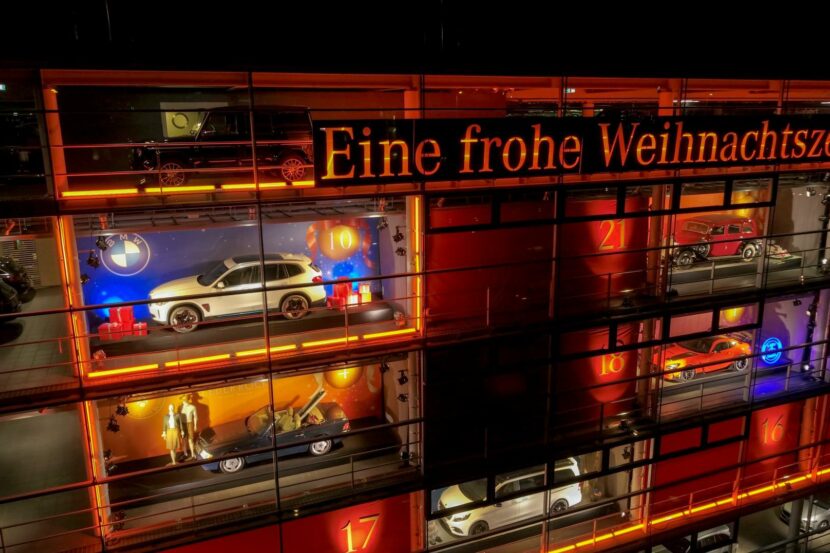 BMW iX3 On Display in Mercedes-Benz Advent Calendar to Display Solidarity