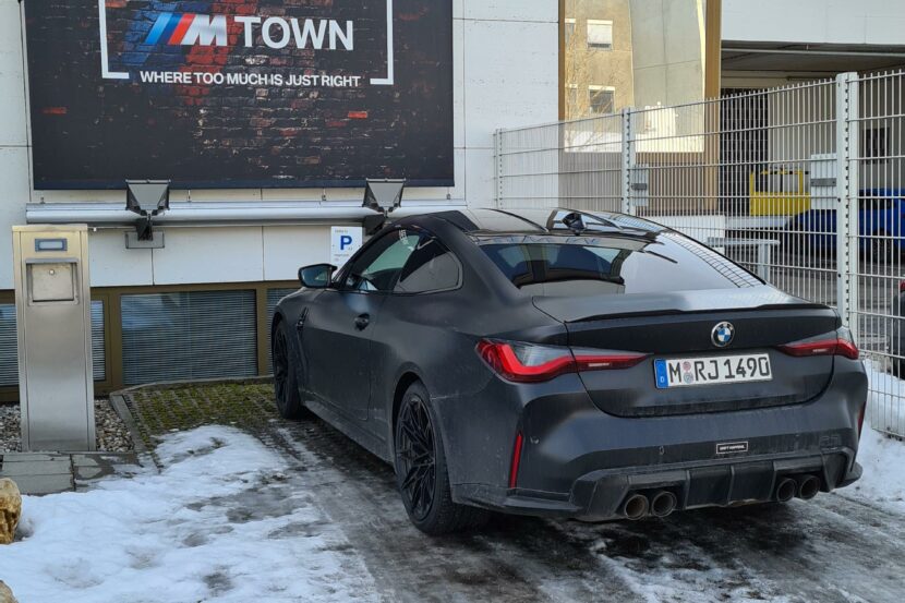 BMW M CEO allegedly drives a special Frozen Black BMW M4 G82