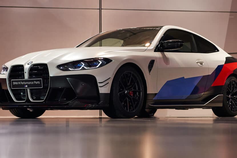 BMW M Performance Parts on the G82 M4 with Motorsport decals