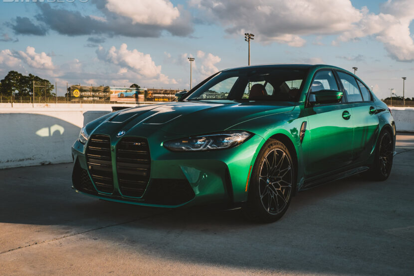 2023 BMW M3 Isle Of Man Green Shows iDrive 8, Orange Interior On Video