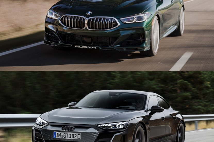 Photo Comparison: ALPINA B8 Gran Coupe vs Audi RS e-tron GT
