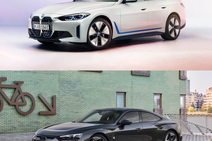 Photo Comparison: BMW i4 vs Audi e-tron GT
