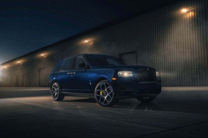 Black Badge Rolls-Royce Cullinan in racing livery delivered in California