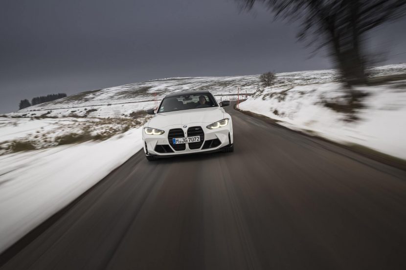 2021 BMW M3 G80 in Alpine White with black details