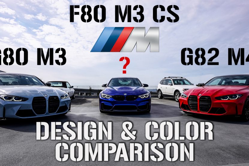 BMW G80 M3 and G82 M4 vs. F80 M3 CS – Design Comparison Video